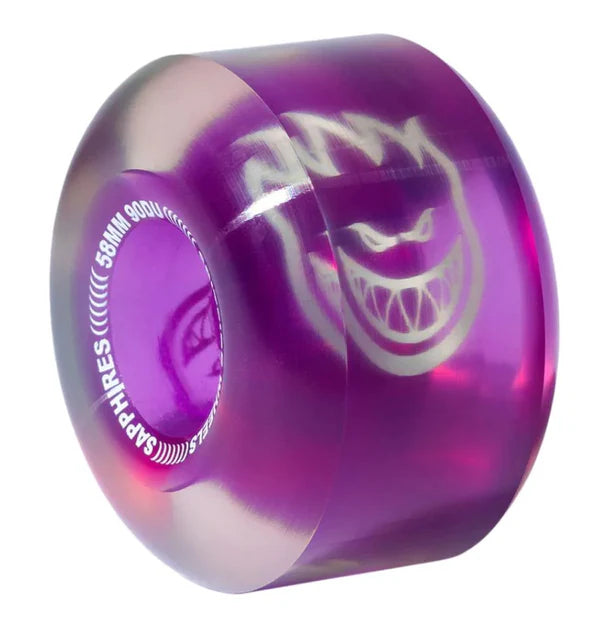 Spitfire Wheels - Sapphire 90A Clear/Purple - 58mm