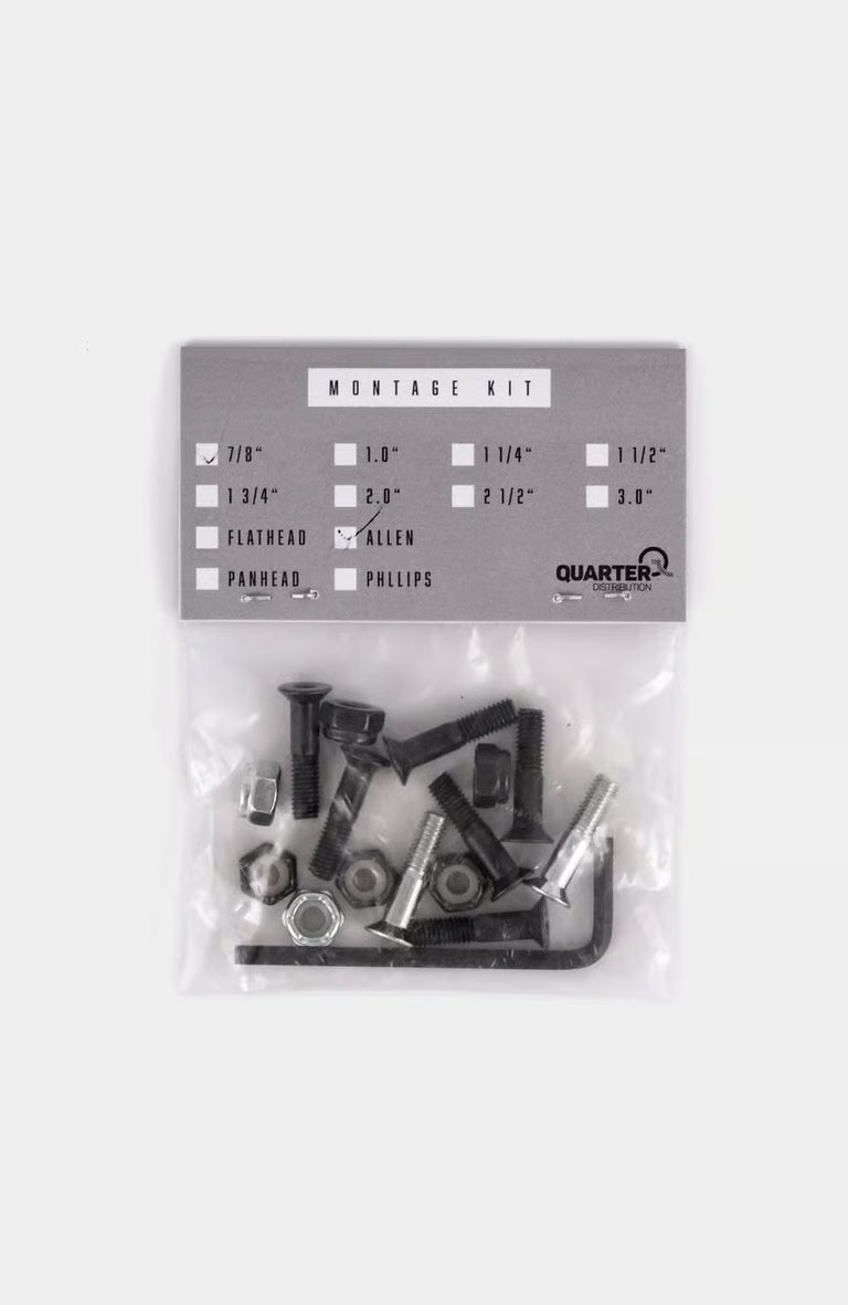 Zupply 7/8" mounting set - Allen key, black/silver